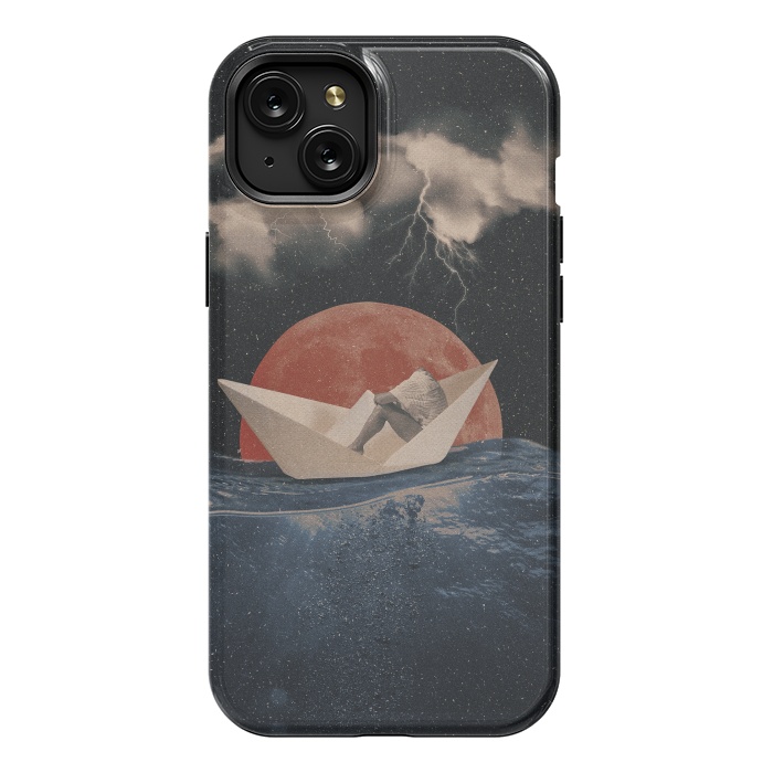 iPhone 15 Plus StrongFit Paper Boat by Eleaxart
