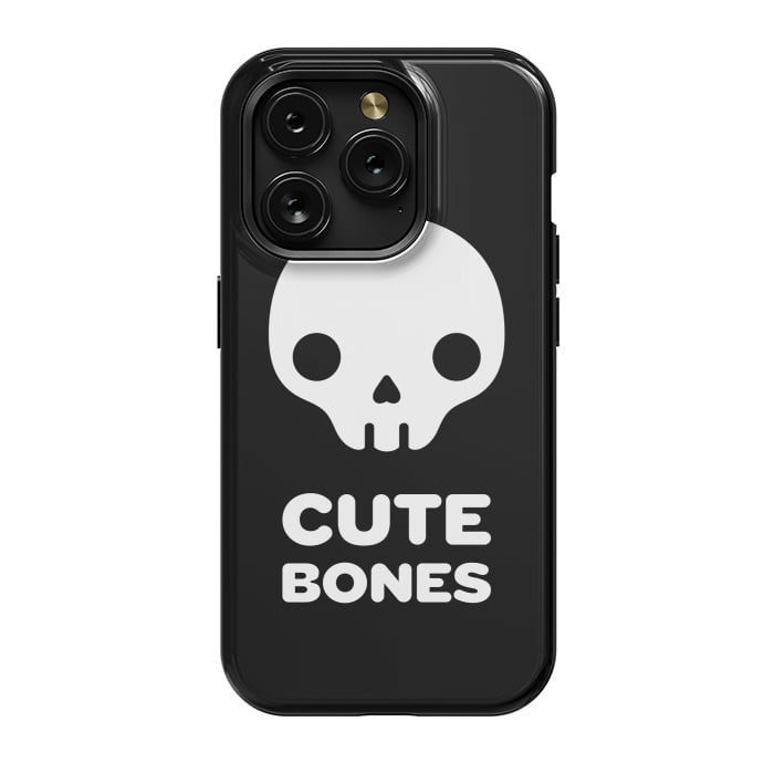 iPhone 15 Pro StrongFit Cute skull by Laura Nagel