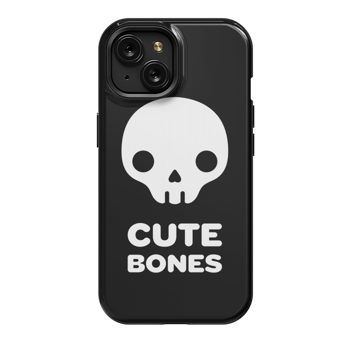 iPhone 15 StrongFit Cute skull by Laura Nagel