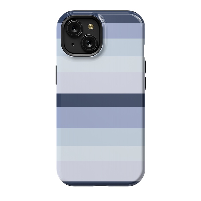 iPhone 15 StrongFit Blue Stripes by Martina