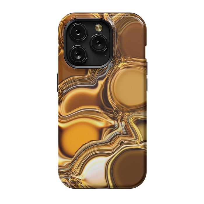 iPhone 15 Pro StrongFit Golden Oil by Martina