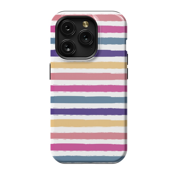iPhone 15 Pro StrongFit Bright stripes by Martina