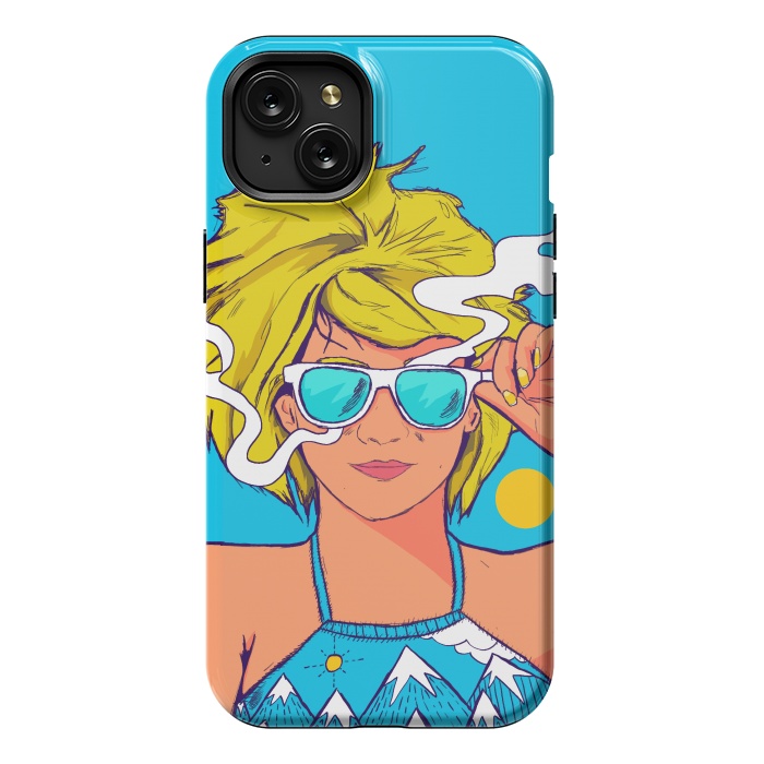iPhone 15 Plus StrongFit The summer girl by Steve Wade (Swade)