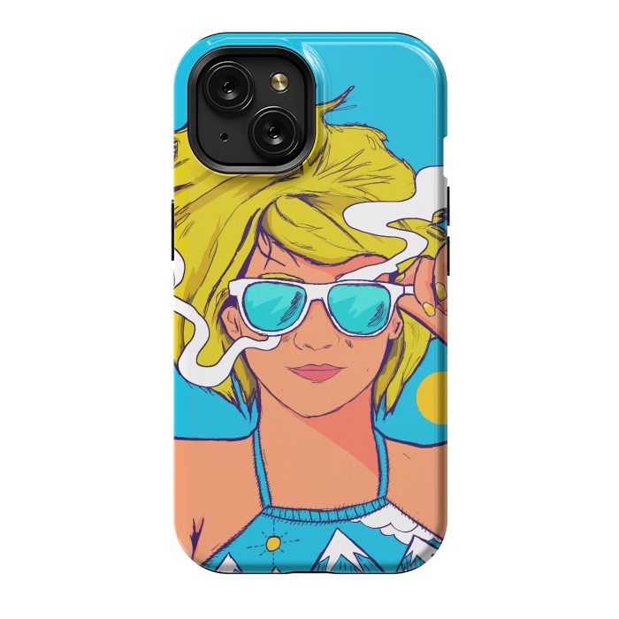 iPhone 15 StrongFit The summer girl by Steve Wade (Swade)