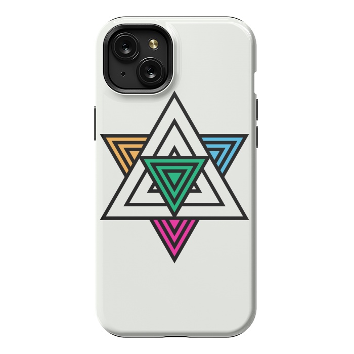 iPhone 15 Plus StrongFit Star Triangles by TMSarts