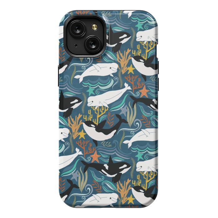 iPhone 15 Plus StrongFit Canadian Whale Watching by Tangerine-Tane