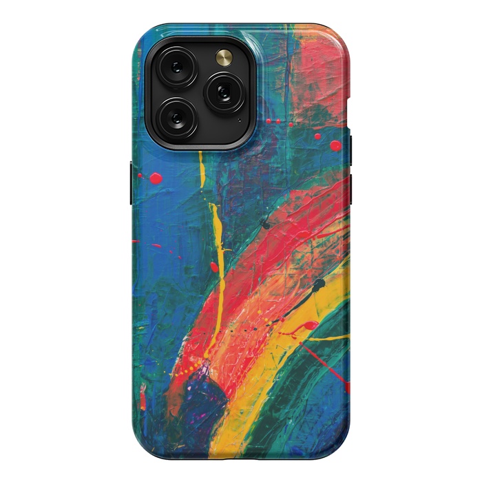 iPhone 15 Pro Max StrongFit PAINTED SHADES RAINBOW! by MALLIKA