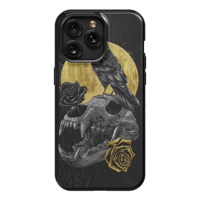 iPhone 15 Pro Max StrongFit Skull Crow by Alberto