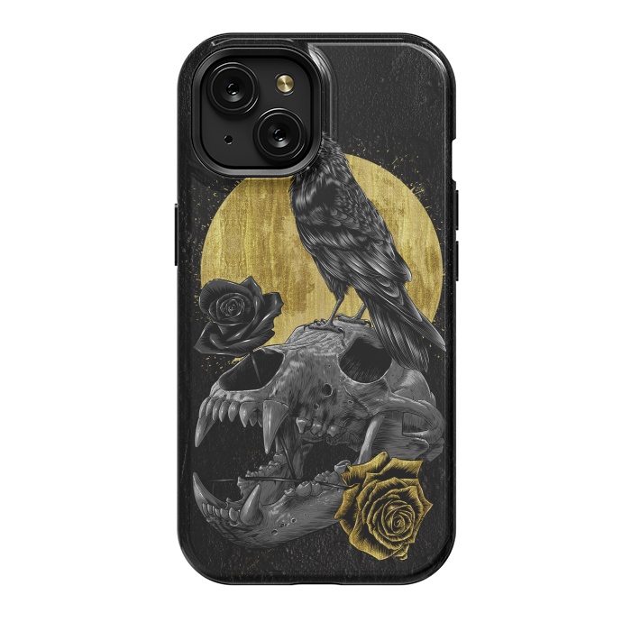 iPhone 15 StrongFit Skull Crow by Alberto