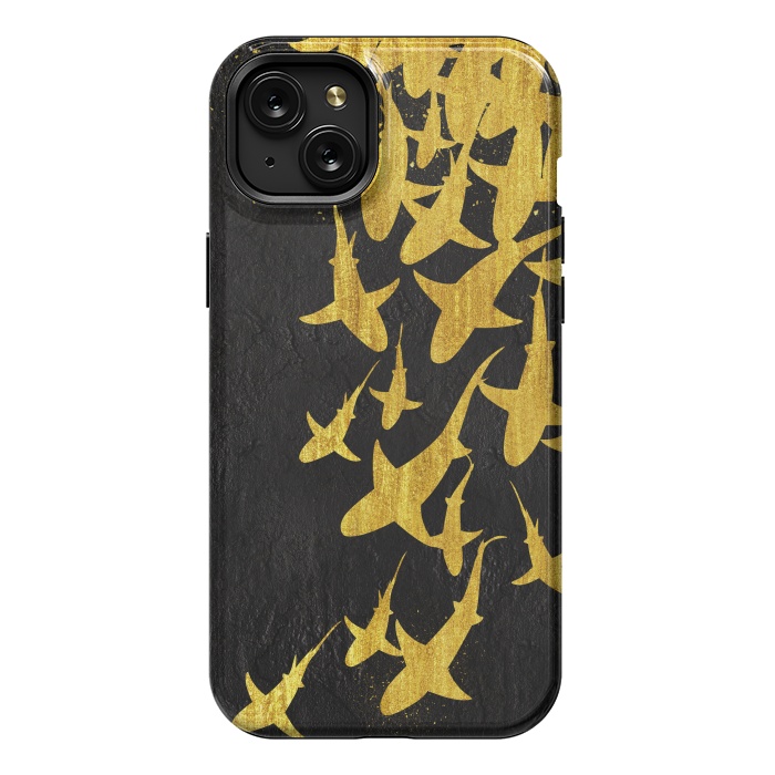 iPhone 15 Plus StrongFit Golden Sharks by Alberto