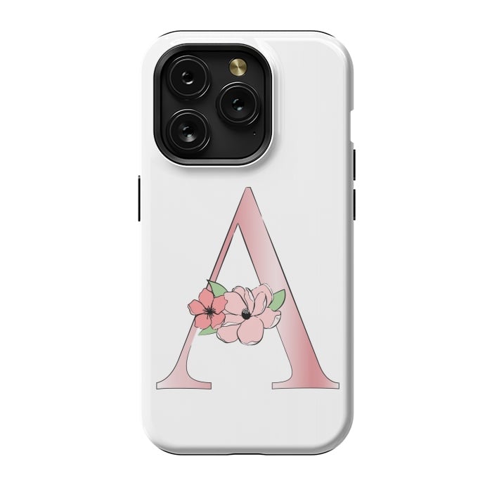 iPhone 15 Pro StrongFit Monogram Letter A by Martina