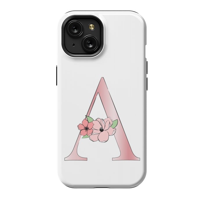 iPhone 15 StrongFit Monogram Letter A by Martina