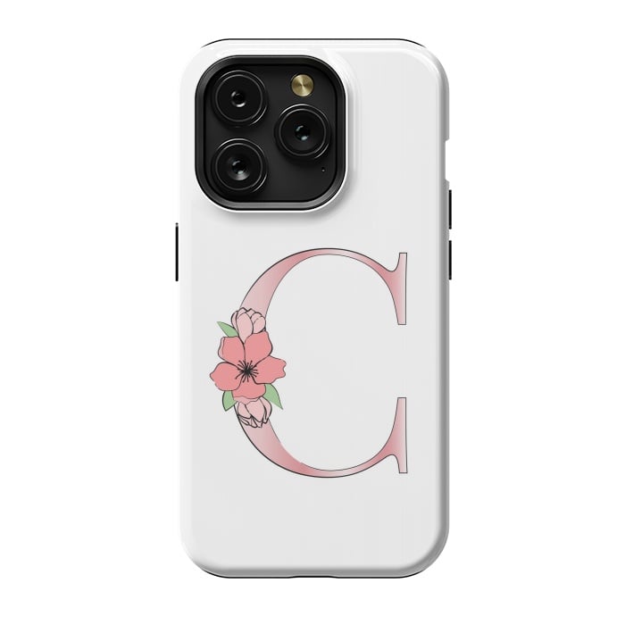 iPhone 15 Pro StrongFit Monogram Letter C by Martina