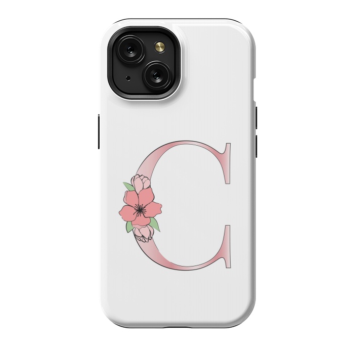 iPhone 15 StrongFit Monogram Letter C by Martina