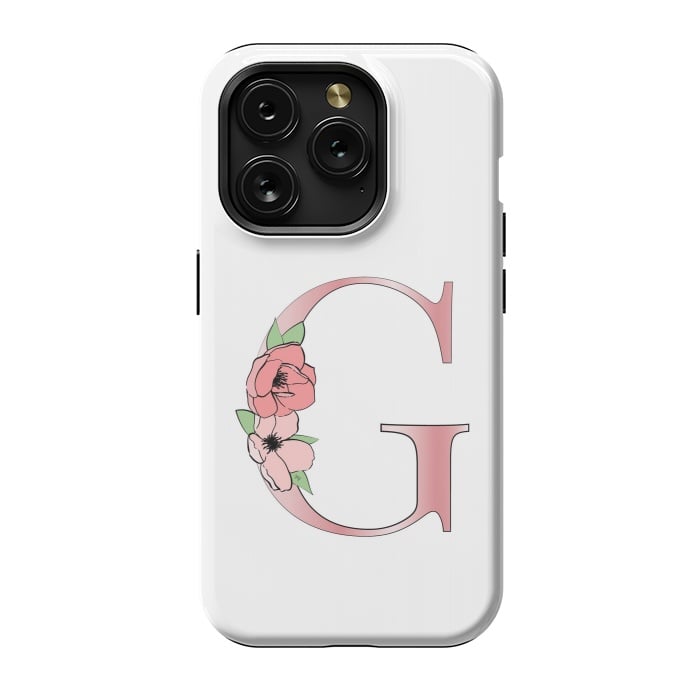 iPhone 15 Pro StrongFit Monogram Letter G by Martina