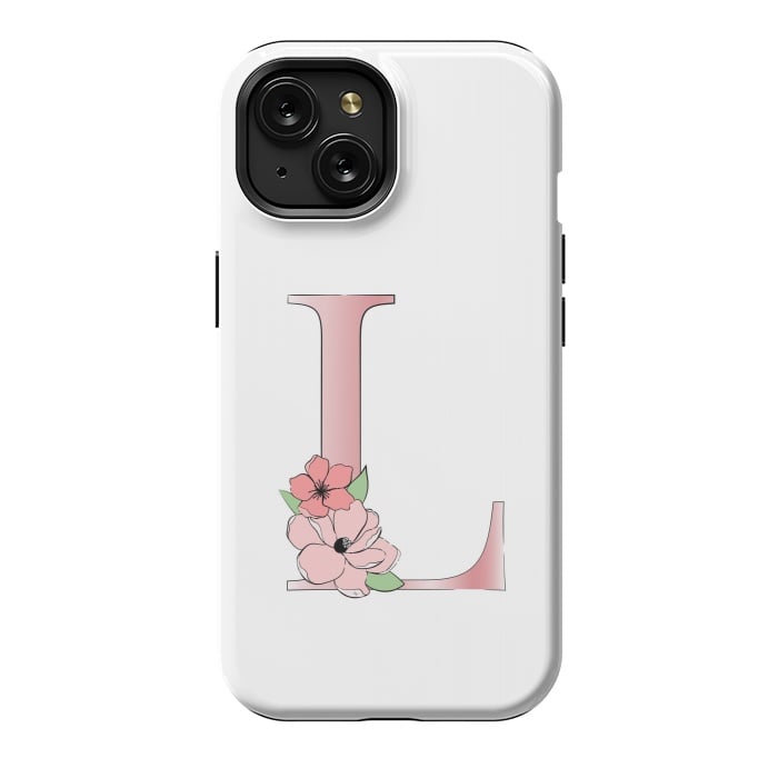 iPhone 15 StrongFit Monogram Letter L by Martina