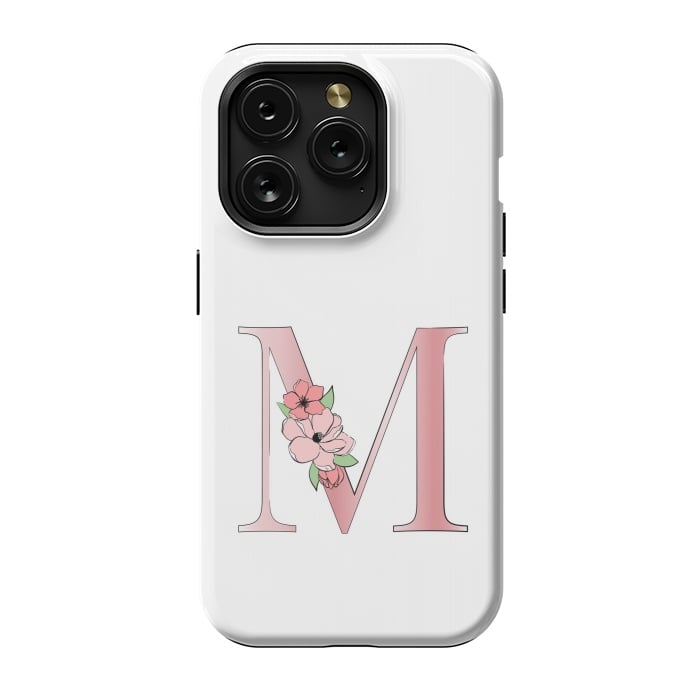 iPhone 15 Pro StrongFit Monogram Letter M by Martina