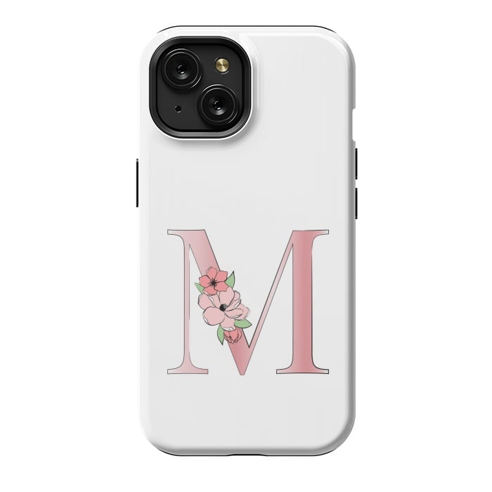 iPhone 15 StrongFit Monogram Letter M by Martina