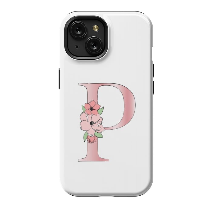iPhone 15 StrongFit Monogram Letter P by Martina