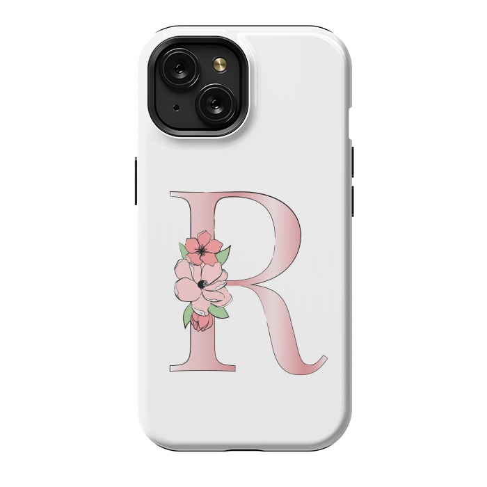 iPhone 15 StrongFit Monogram Letter R by Martina