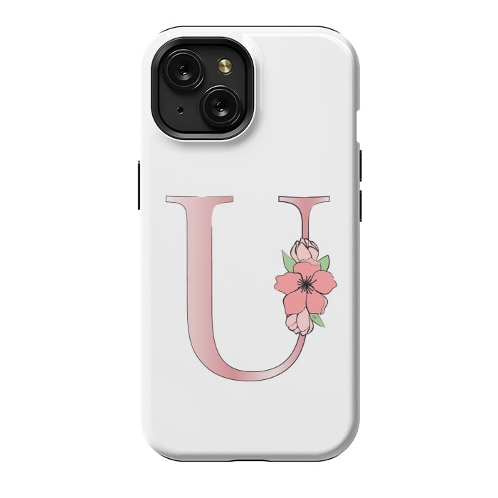 iPhone 15 StrongFit Monogram Letter U by Martina