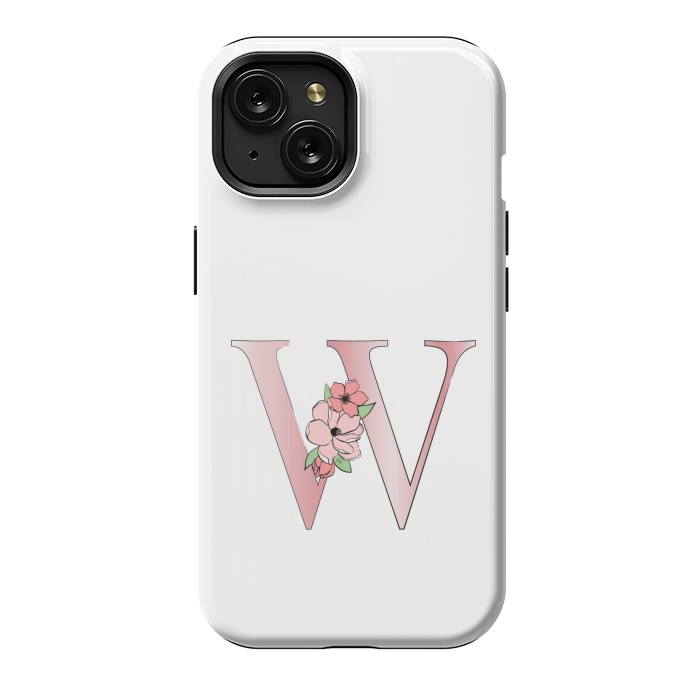 iPhone 15 StrongFit Monogram Letter W by Martina