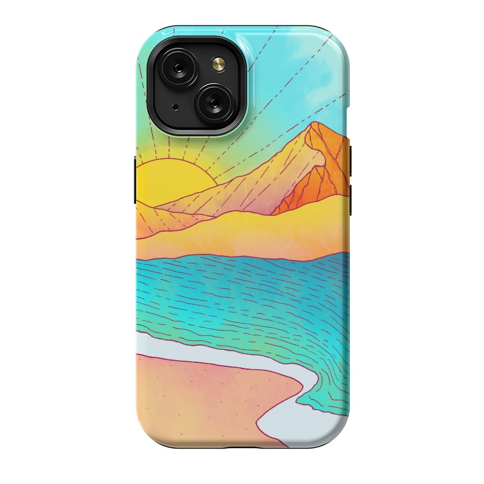 iPhone 15 StrongFit I wish to be by the sea by Steve Wade (Swade)