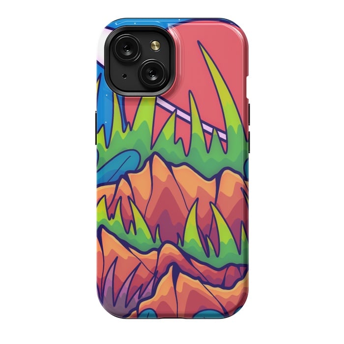 iPhone 15 StrongFit A tropical space world by Steve Wade (Swade)
