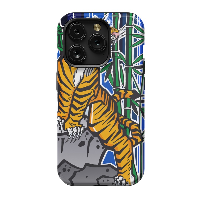 iPhone 15 Pro StrongFit Japanese Tiger by Milo "Mr Lucky" Marcer