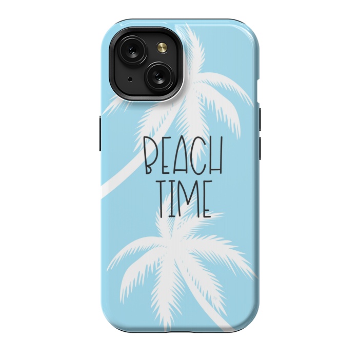 iPhone 15 StrongFit Blue Beach Time by Martina