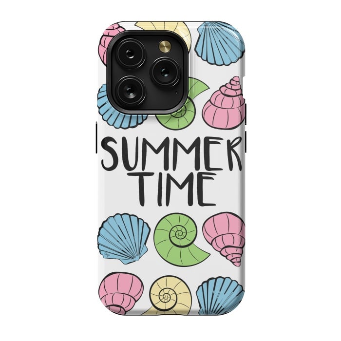 iPhone 15 Pro StrongFit Summer Time Shells by Martina