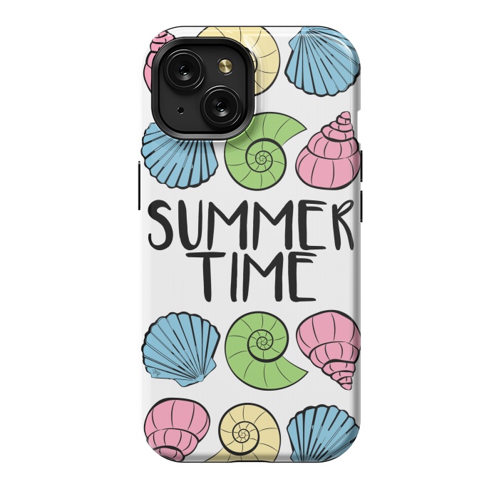 iPhone 15 StrongFit Summer Time Shells by Martina