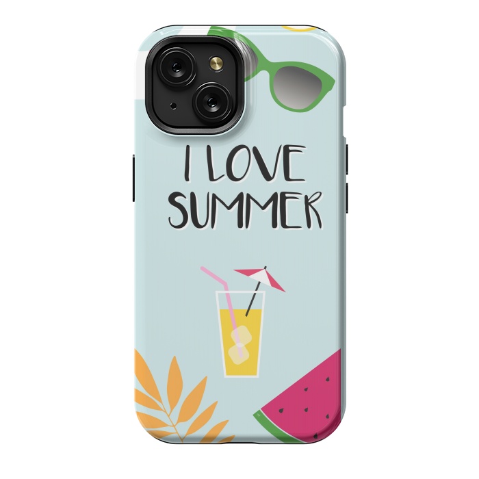 iPhone 15 StrongFit I love summer by Martina