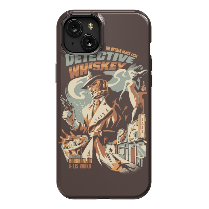 iPhone 15 Plus StrongFit Detective Whiskey by Ilustrata