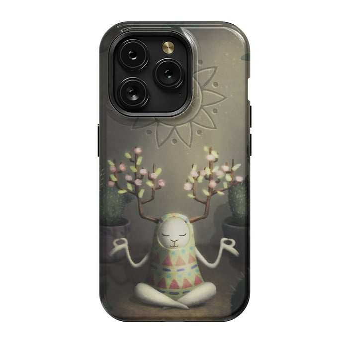 iPhone 15 Pro StrongFit Cactus garden by Laura Nagel