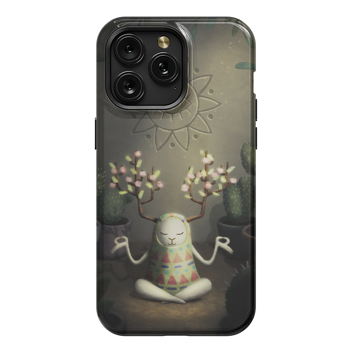 iPhone 15 Pro Max StrongFit Cactus garden by Laura Nagel