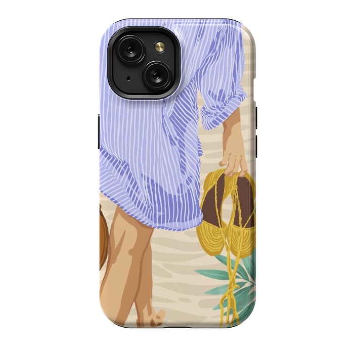 iPhone 15 StrongFit I followed my heart & it led me to the beach | Boho Ocean Sand Sea Beachy Fashion Summer by Uma Prabhakar Gokhale