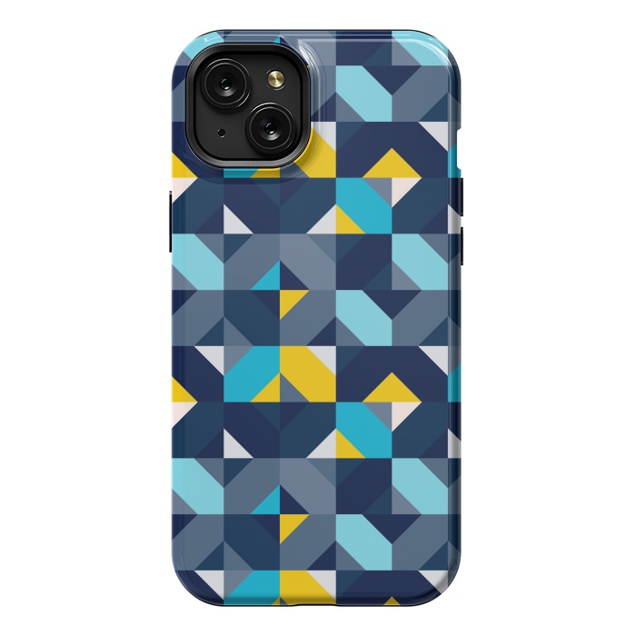 iPhone 15 Plus StrongFit Geometric Hypnotic Shapes by TMSarts