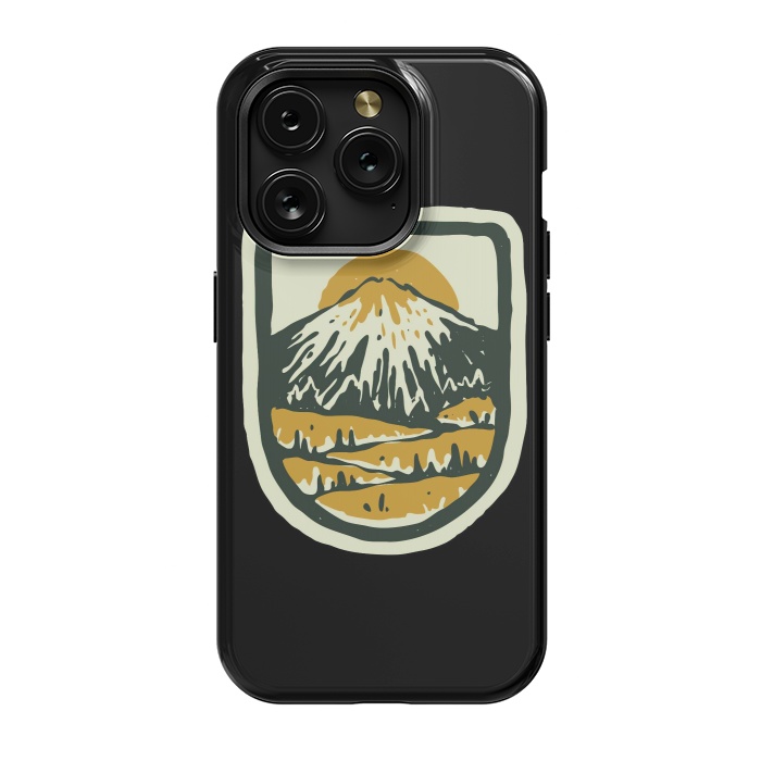 iPhone 15 Pro StrongFit Mountain Hand Drawn by Afif Quilimo