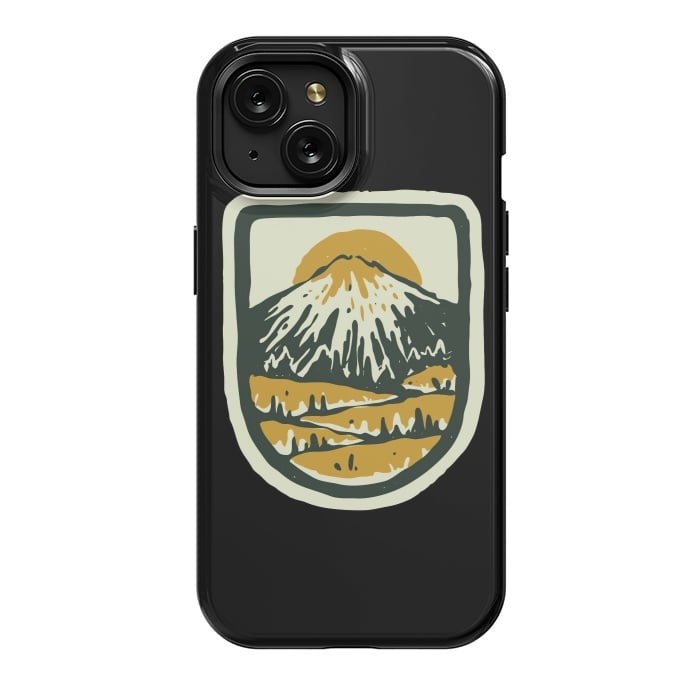 iPhone 15 StrongFit Mountain Hand Drawn by Afif Quilimo