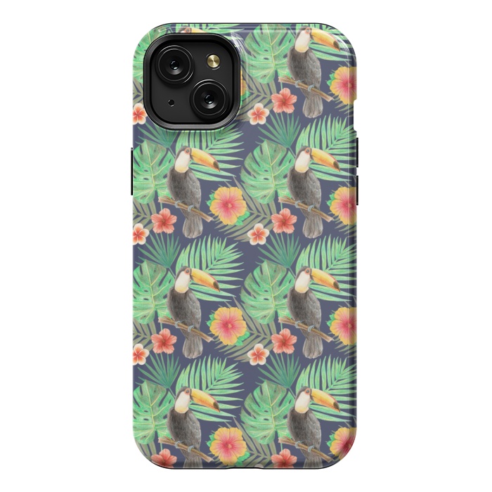 iPhone 15 Plus StrongFit toucan bird in a jungle by Alena Ganzhela