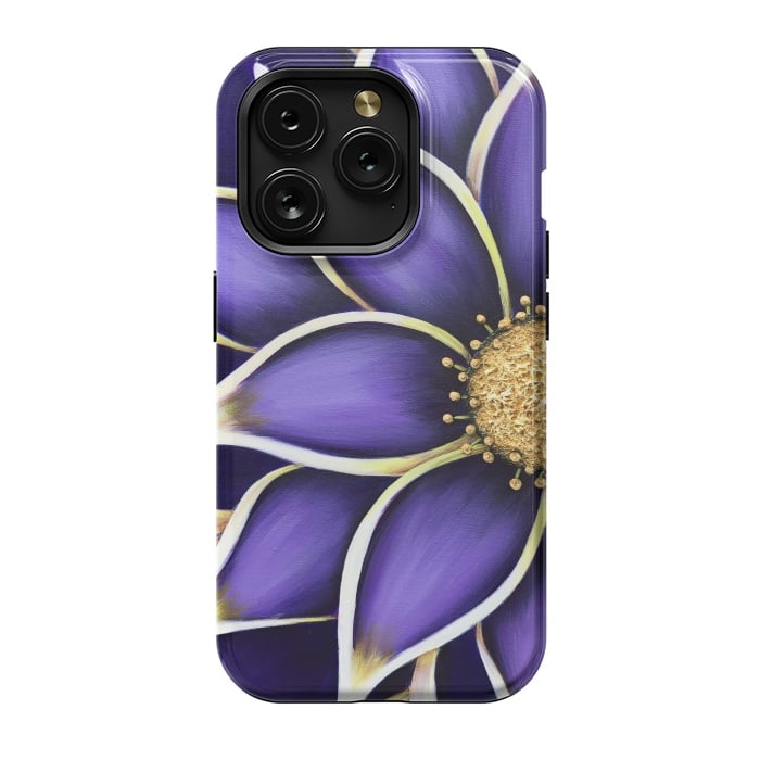 iPhone 15 Pro StrongFit Purple Passion II by Denise Cassidy Wood