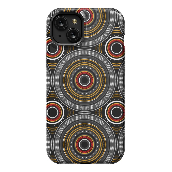 iPhone 15 Plus StrongFit Mandala Tribal Art by TMSarts