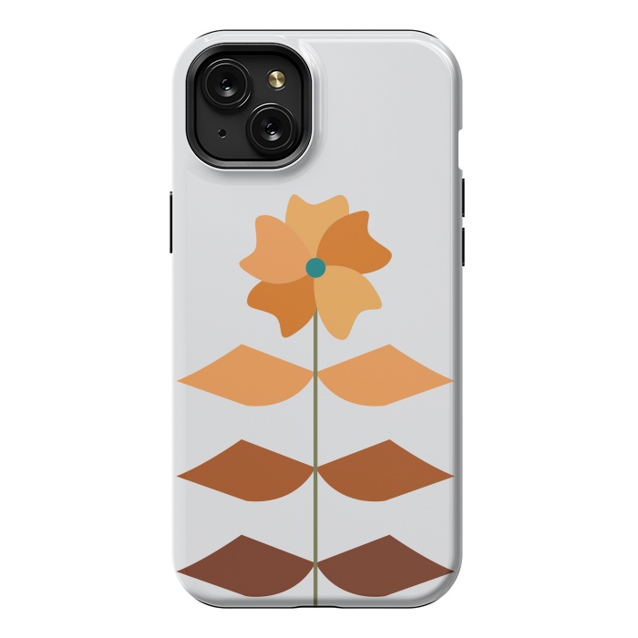 iPhone 15 Plus StrongFit Geometrical Floral by Creativeaxle