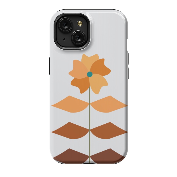 iPhone 15 StrongFit Geometrical Floral by Creativeaxle