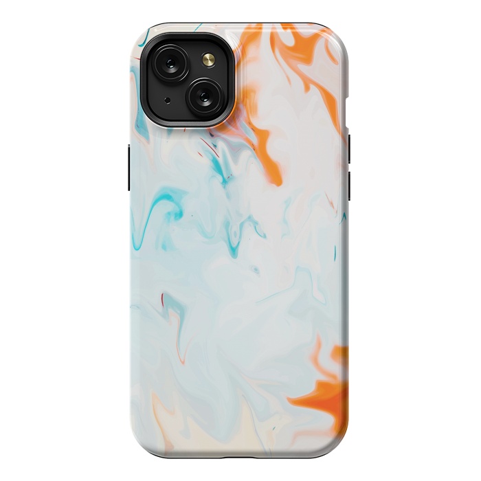 iPhone 15 Plus StrongFit Abstract Marble-I by Creativeaxle
