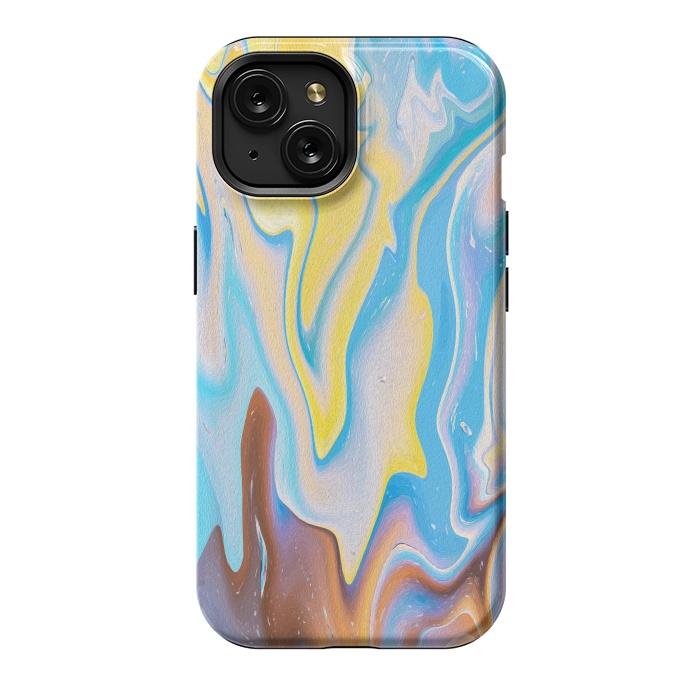 iPhone 15 StrongFit Abstract Marble-II by Creativeaxle