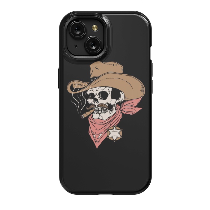 iPhone 15 StrongFit Skull Sheriff by Afif Quilimo