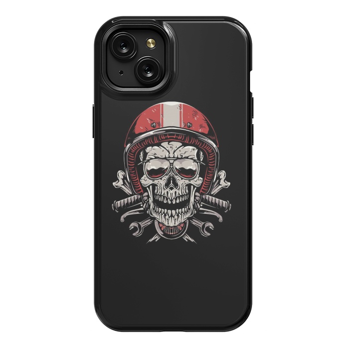 iPhone 15 Plus StrongFit Skull Biker 4 by Afif Quilimo