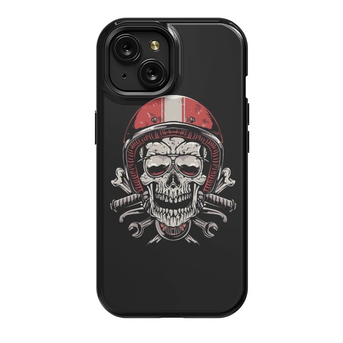 iPhone 15 StrongFit Skull Biker 4 by Afif Quilimo